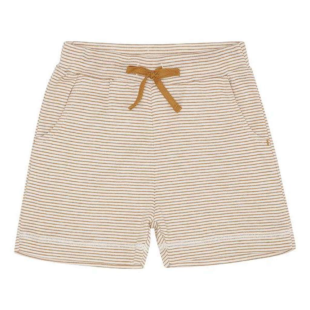 Popirol -  Beni Shorts - Mustard stripe - 110/5 år