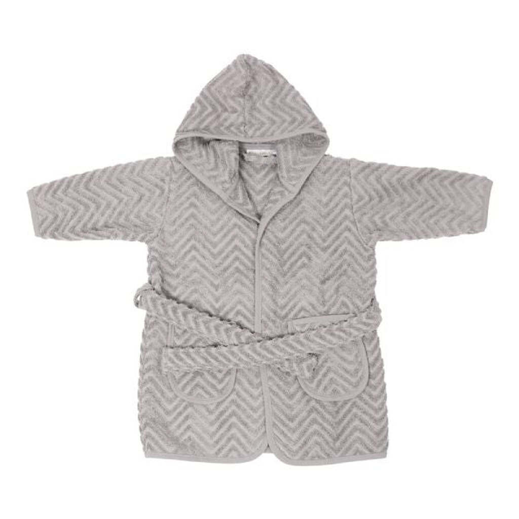 Filibabba -  Badekåbe Zigzag - Grey - 4-5 år (104-110)
