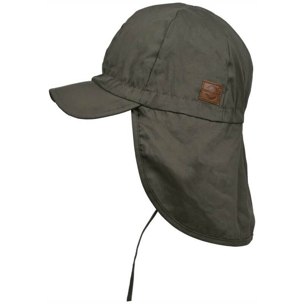 Mikk-Line -  Sommercap Long Neck - Dusty Olive - 18-24 mdr.