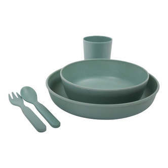 Filibabba -  Bambus Spisesæt - Dark Mint - One size
