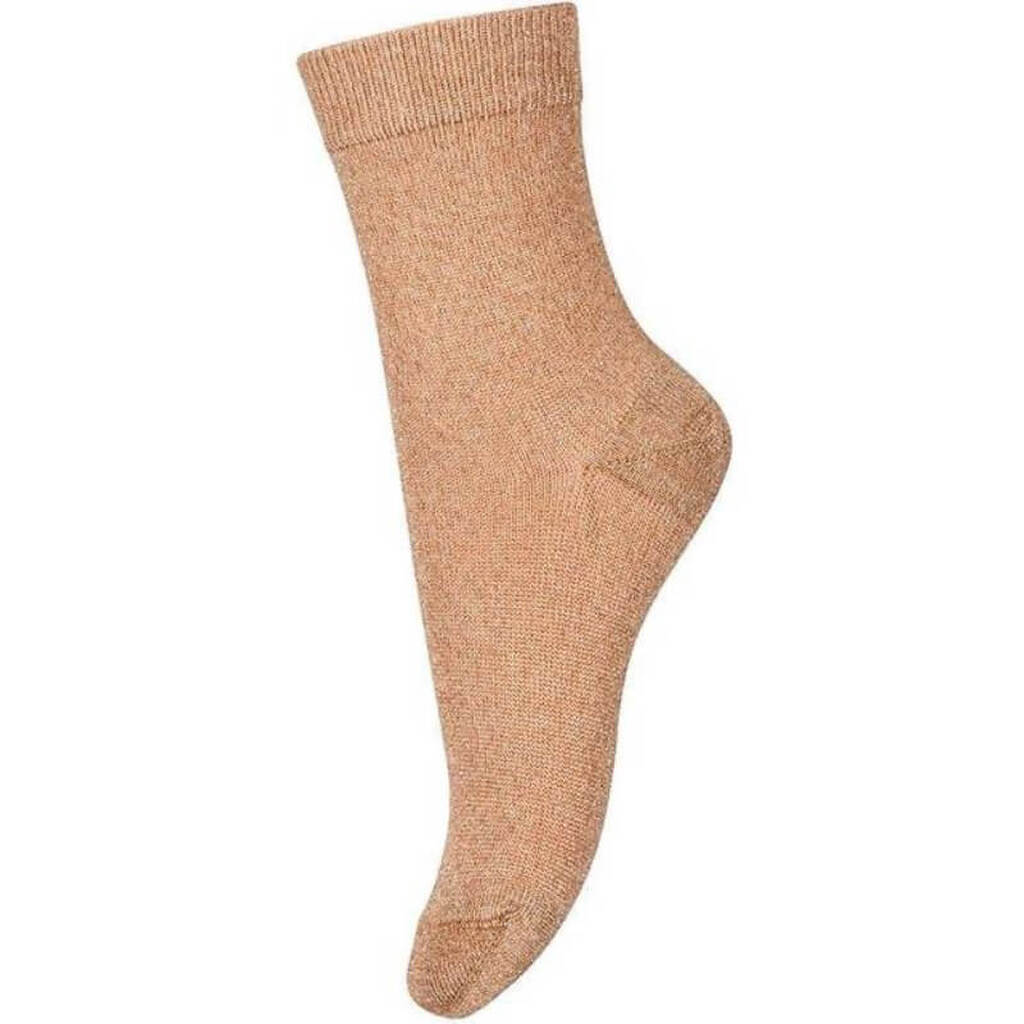 MP Denmark - MP Strømper Lulu Glitter Socks - Apple Cinnamon - 33-36