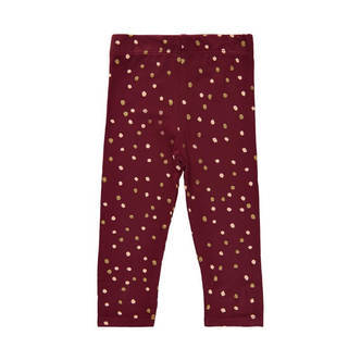 Soft Gallery - SGIleen Baby Paula Leggings X-mas - Cabernet - 92/24 mdr.