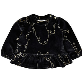 Soft Gallery - SGImery Emili Sweatshirt X-mas - Jet Black - 68/6 mdr.