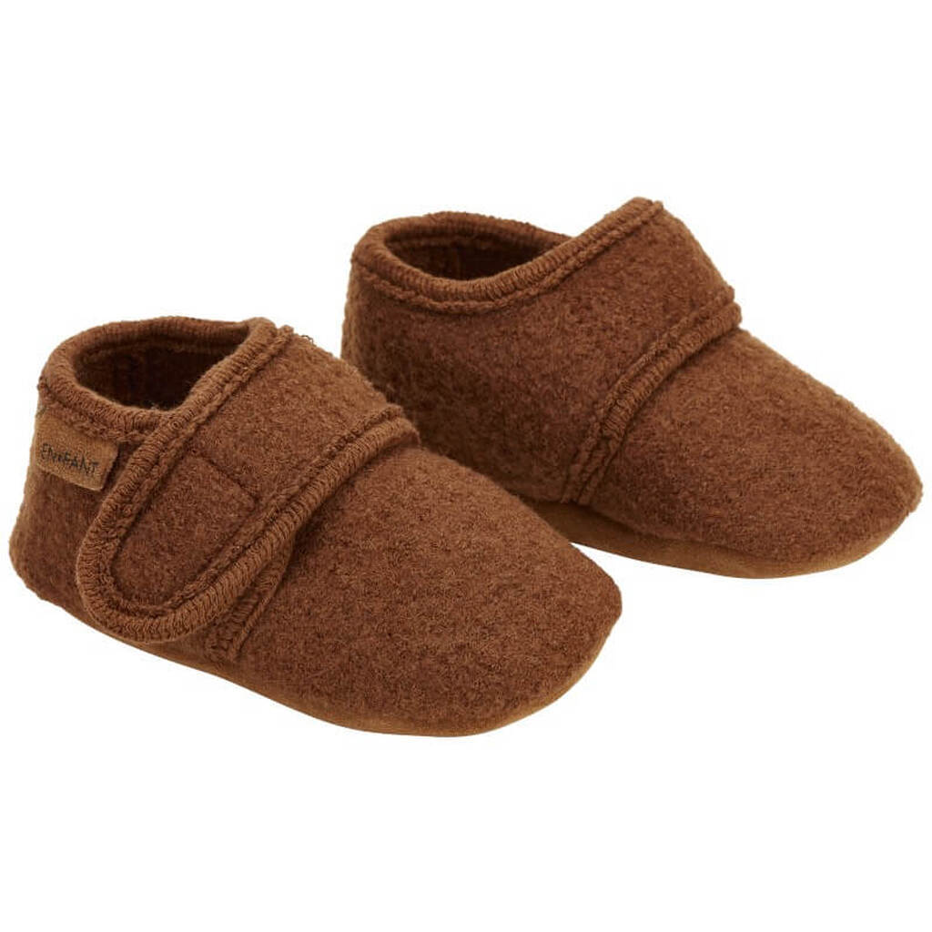 En Fant -  Baby Uld Sko Velcro - Emperador - 17/18