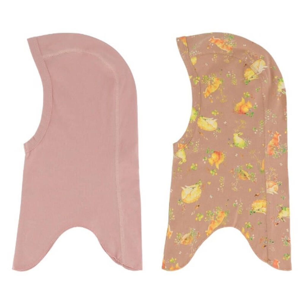 Mikk-Line - Elefanthue 2-pack Cotton Fullface - Adobe Rose - 98/104