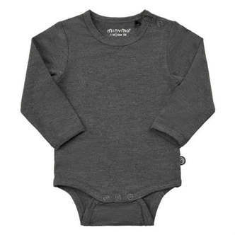 Minymo - Bambus Body LS - Dark Grey Melange - 68