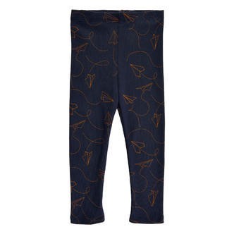 Soft Gallery -  Paula Paper Plane Leggings - Night Sky - 86/18 mdr. / Night Blue