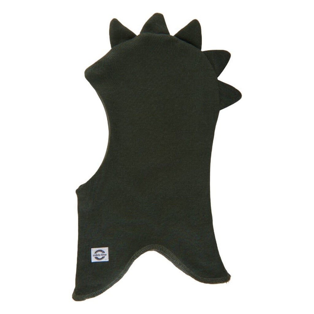 Mikk-Line - Dino Elefanthue Wool Fullface - Forest Night - 86/92