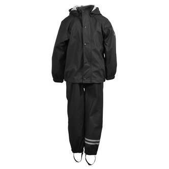 Mikk-Line -  Basic PU Regntøj - Black - 116