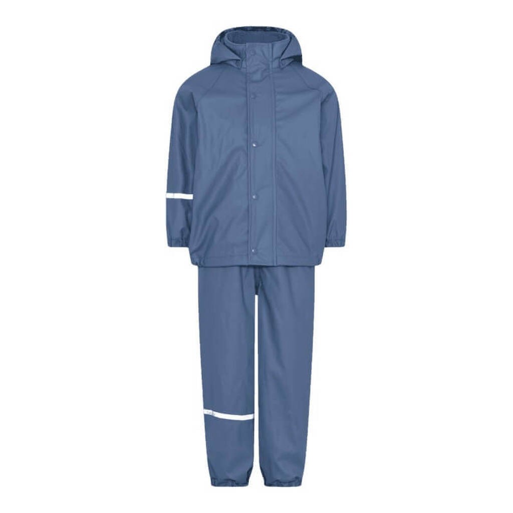 CeLaVi - Rainwear Set Solid w. fleece - China Blue - 120