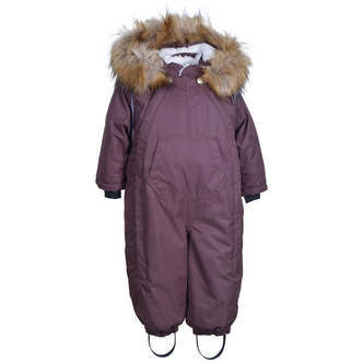 Mikk-Line - Twill Nylon Flyverdragt - Puce Brown - 80