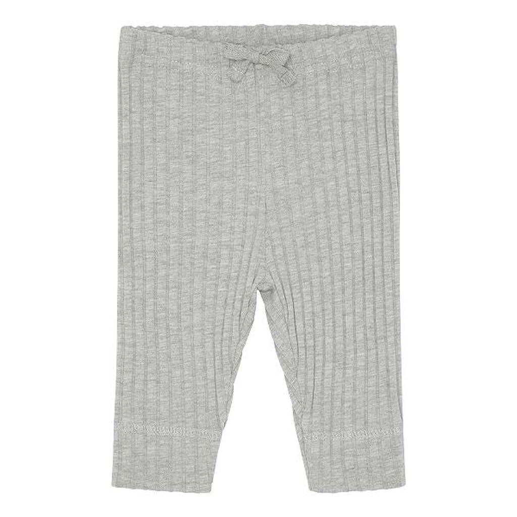 Popirol -  Noe Baby Bukser - Grey Melange - 74/9 mdr.
