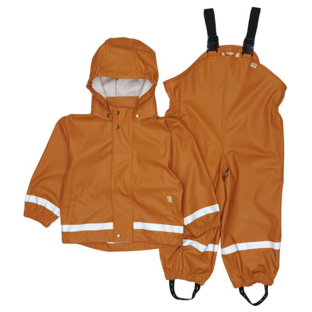 Petit Piao -  Regntøj m/sele - Curry - 3 år - 98
