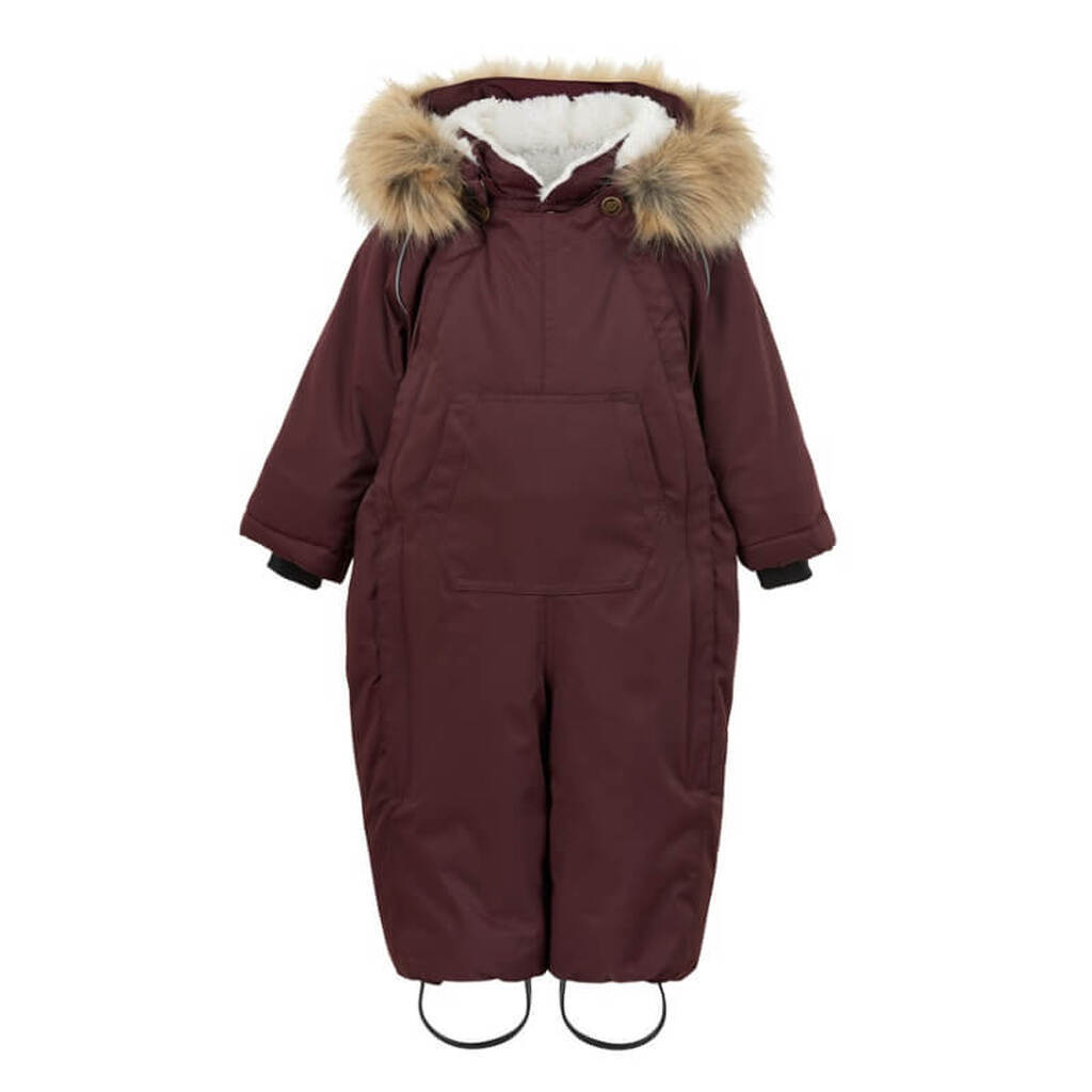Mikk-Line - Twill Nylon Baby Flyverdragt - Decadent Chocolate - 80