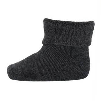 MP Denmark -  Rip Wool Uldsokker - Dark Grey Melange - 15-16