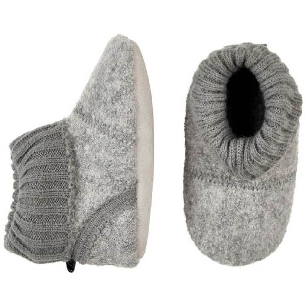 CeLaVi - Baby Uld Sko - Grey Melange - 19/20