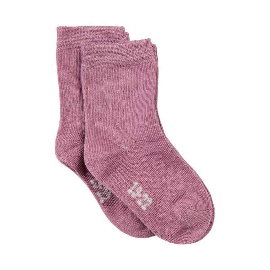 Minymo - Strømper 2-pak - Dusky Orchid - 31-34