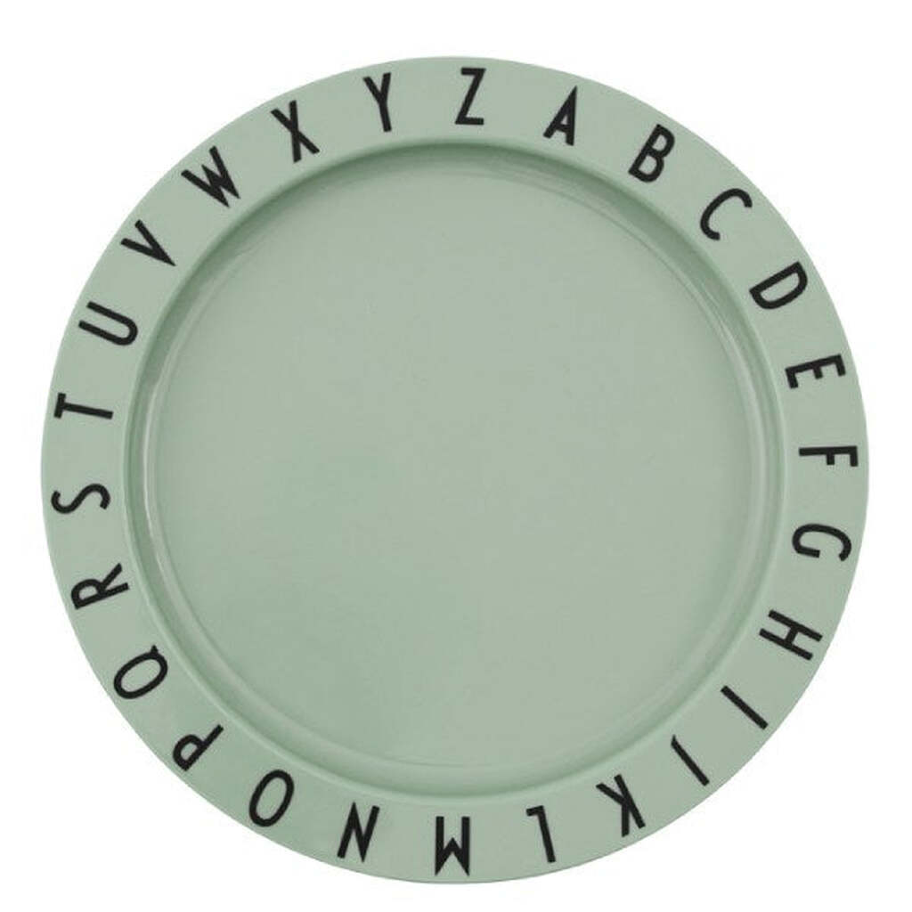 Design Letters -  Eat & Learn plate tritan - Green - One size