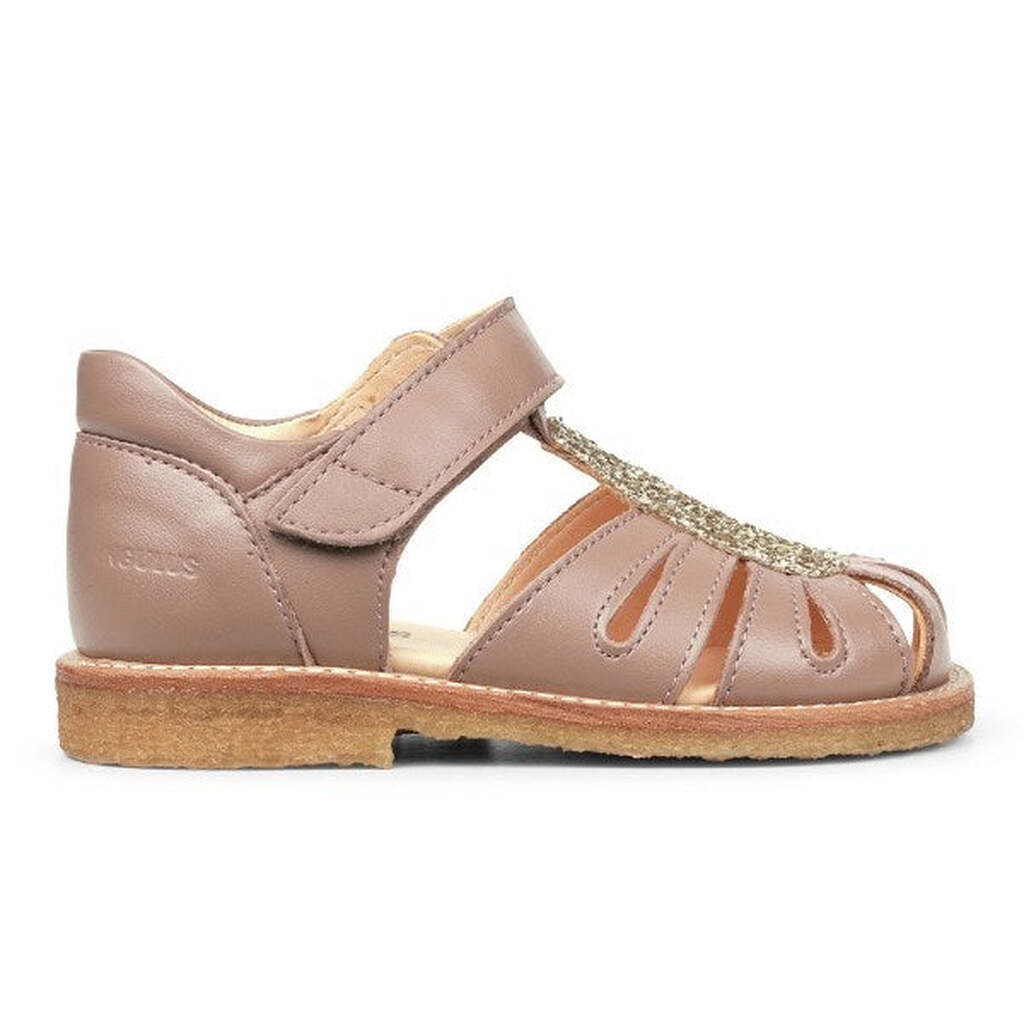 Angulus -  Sandal m. velcrolukning - Make-Up/Champagne - 22