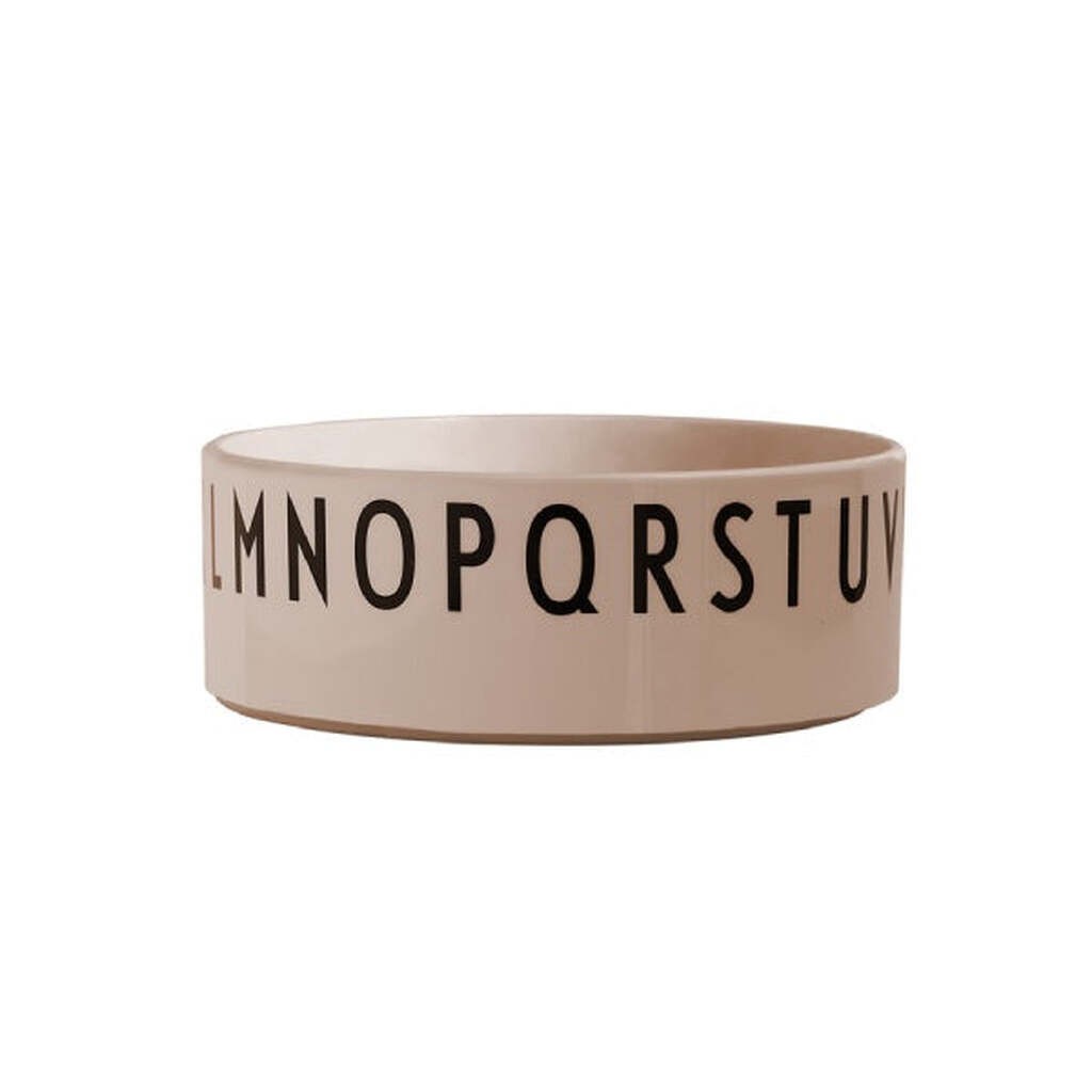 Design Letters -  Eat & Learn round bowl tritan - Nude - One size