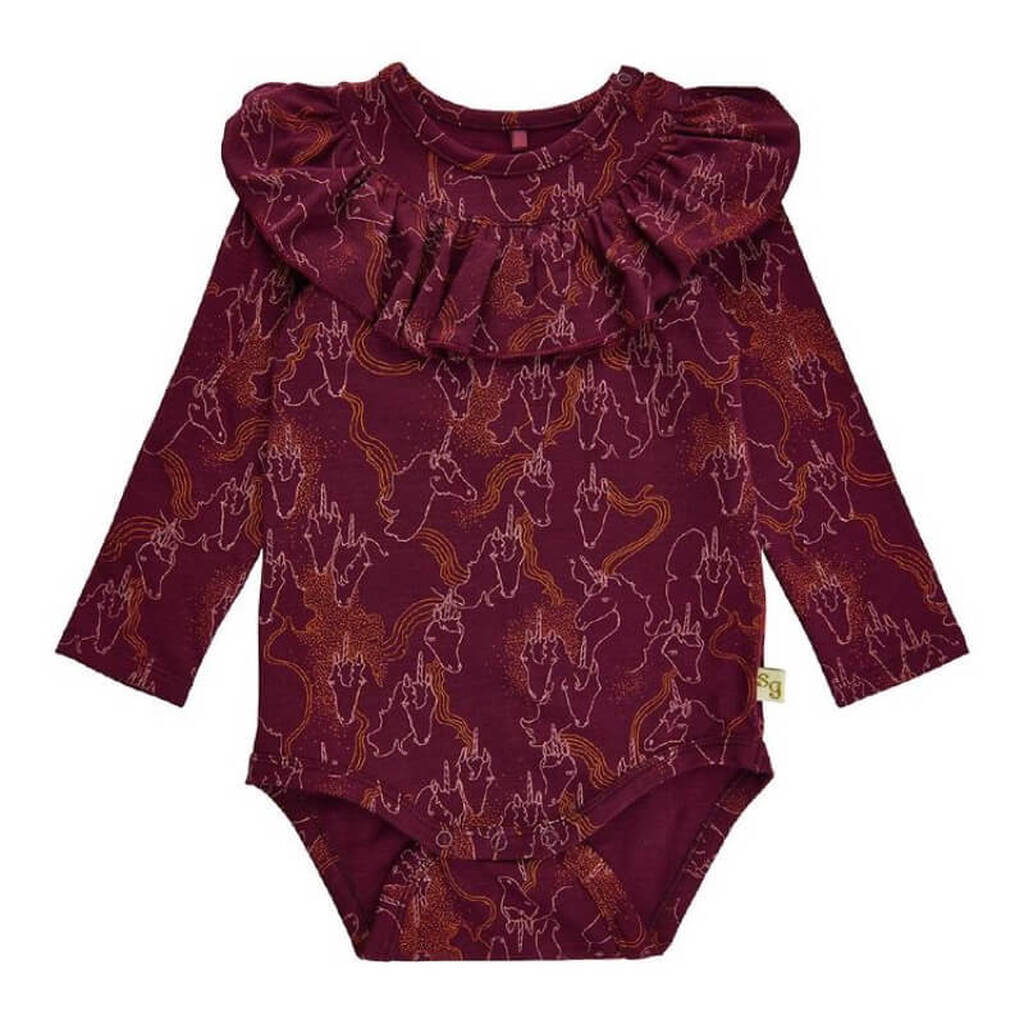 Soft Gallery - SGBice Magicorn LS Body Gots - Tawny Port - 92/2 år