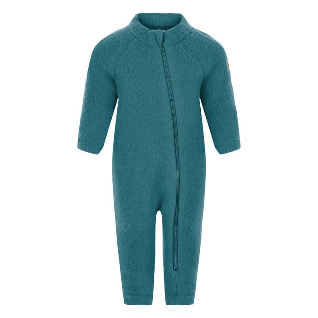 Mikk-Line - Køredragt Wool Baby Suit - North Atlantic - 62