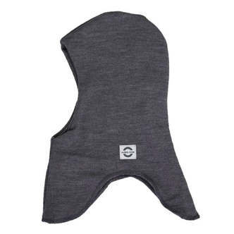 Mikk-Line - Elefanthue Wool Fullface - Dark Grey Melange - 110/116