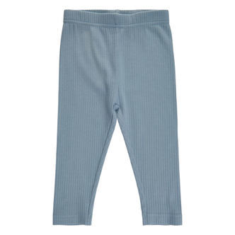 Soft Gallery - SGBaby Paula Wide Rib boys Leggings - Dusty Blue - 80/12 mdr.