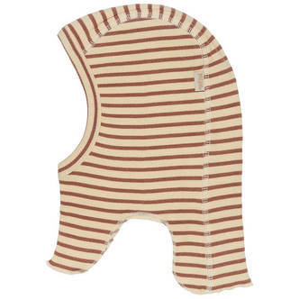 Petit Piao -  Belaclava Elefanthue Modal Striped - Latte/Cream - 56/68