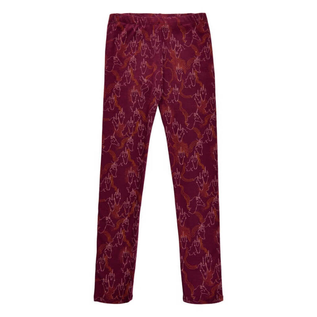 Soft Gallery - SGPaula Magicorn Leggings - Tawny Port - 8 år