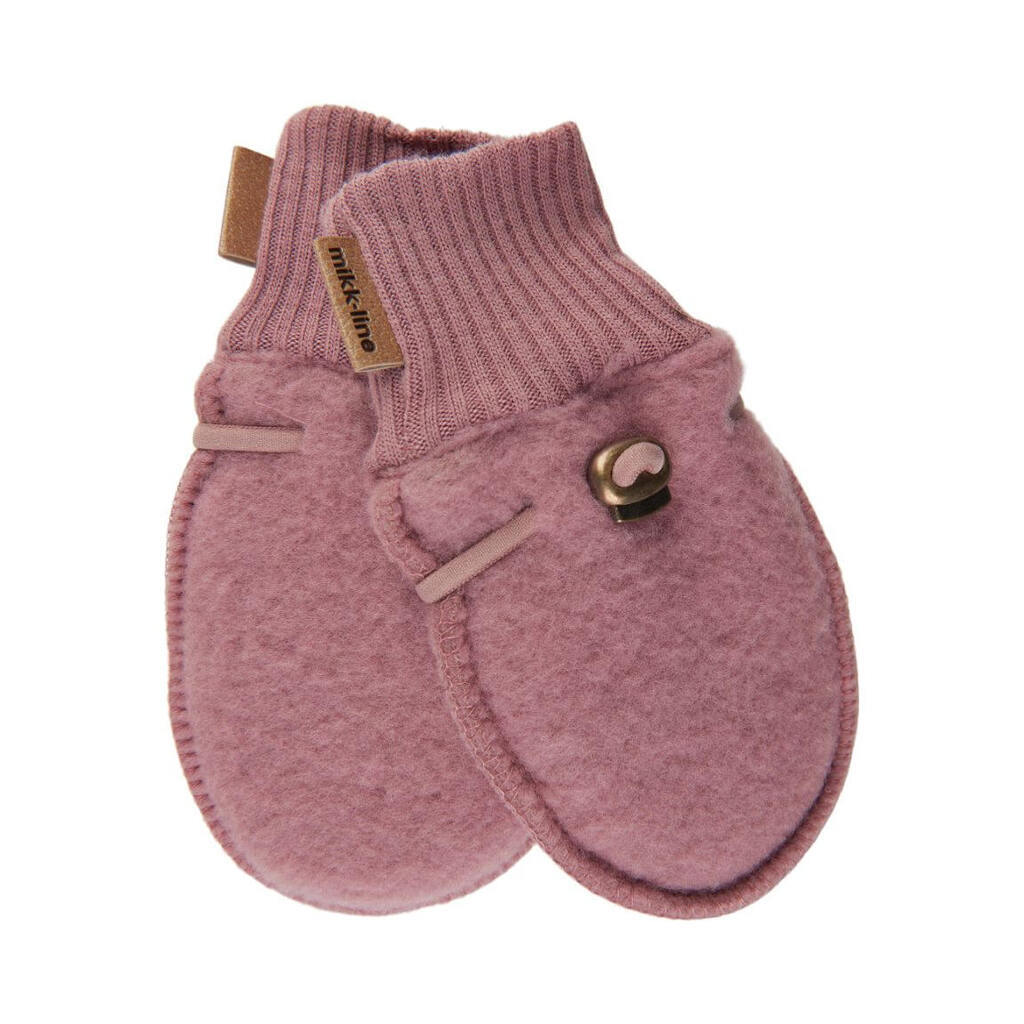 Mikk-Line - Wool Mittens - Burlwood - 50/56