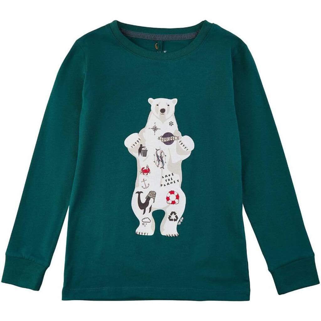 THE NEW - Arthur L_S TEE T-Shirt - Deep Teal - 9/10 år