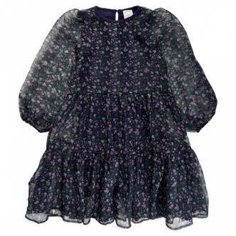 THE NEW - Arganza L_S Dress - Flower AOP - 5/6 år