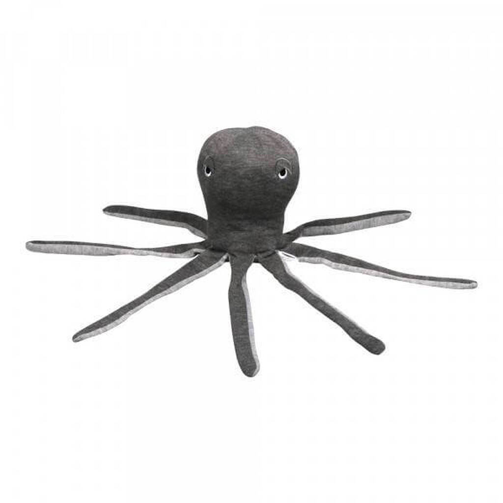 Filibabba - Blæksprutte Bamse 60 cm - Grey