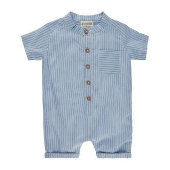 Fixoni - Sommerdragt Romper Woven - Faded Denim - 80