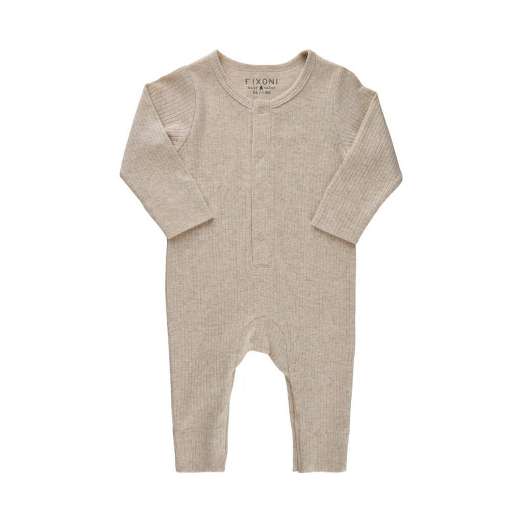 Fixoni -  Heldragt Romper LS - Tan - 74