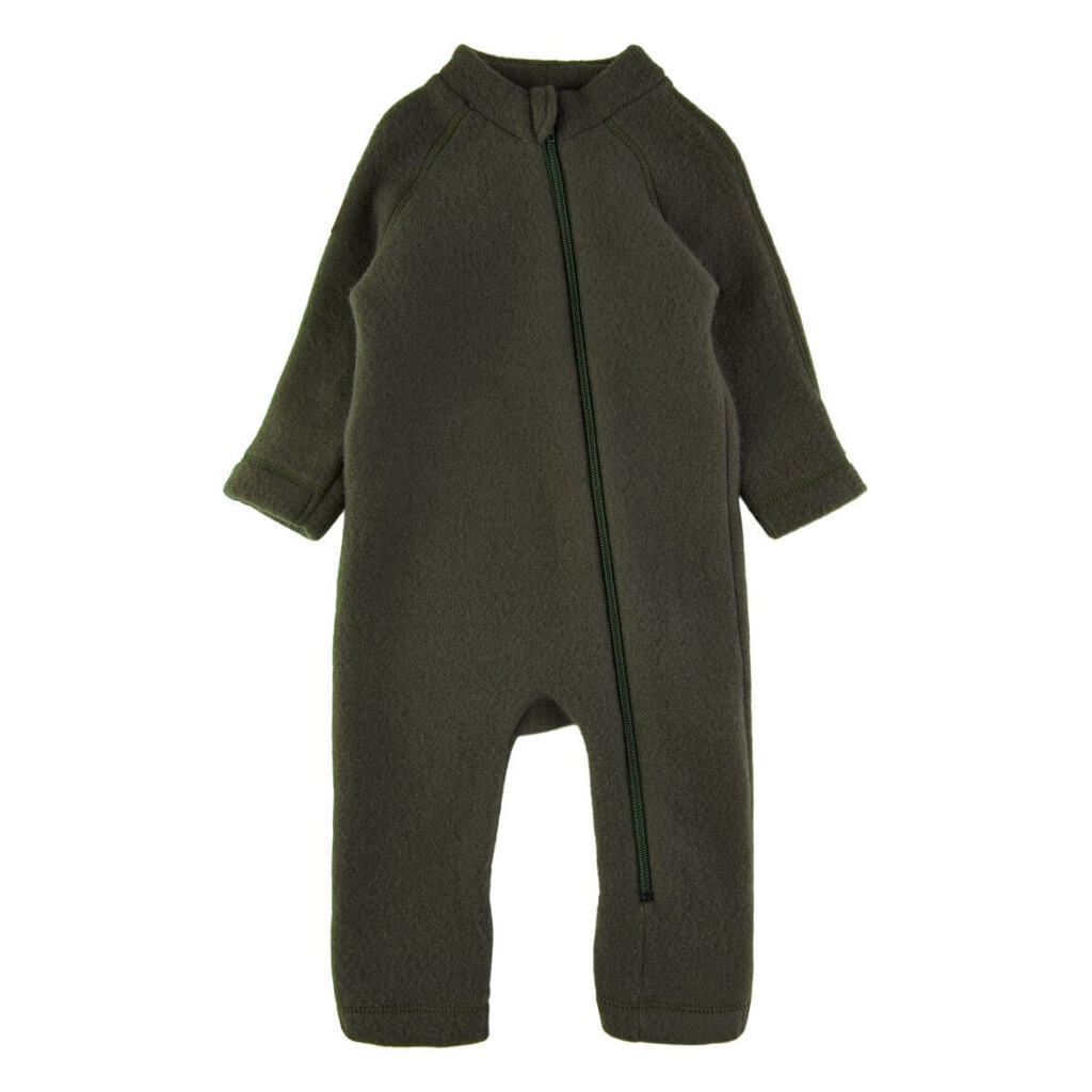 Mikk-Line - Wool Baby Suit - Forest Night - 56