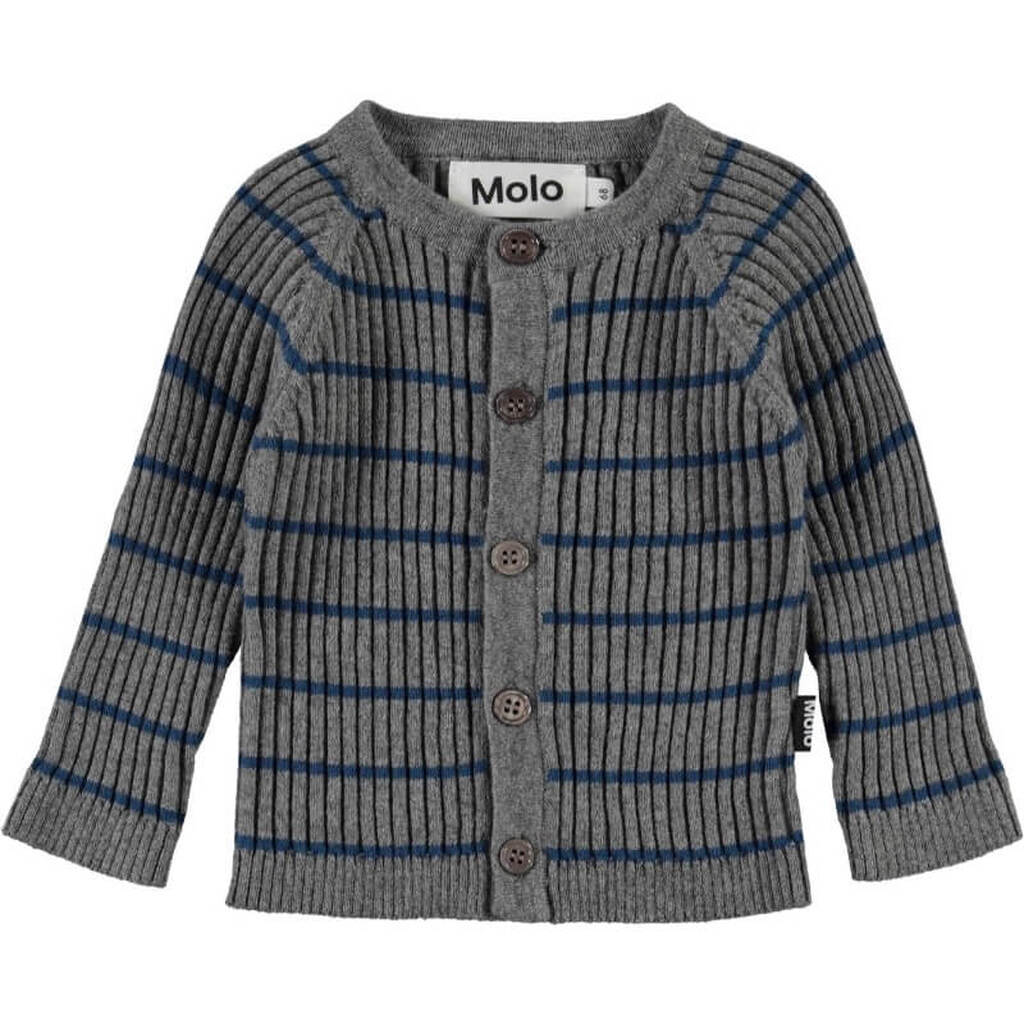 Molo - Bendix Cardigan - Slim Stripe - 80