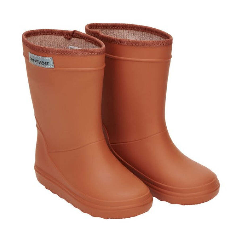 En Fant -  Solid Gummistøvler - Leather Brown - 26