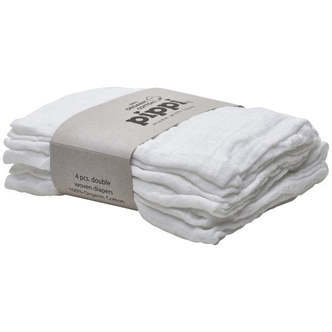 Pippi -  Stofbleer 4-pak - White