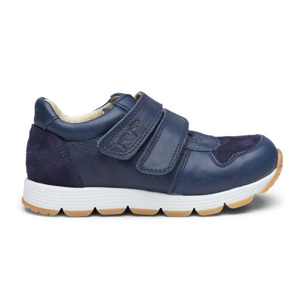 Pom Pom -  Runners Velcro Sko - Navy Combi - 24