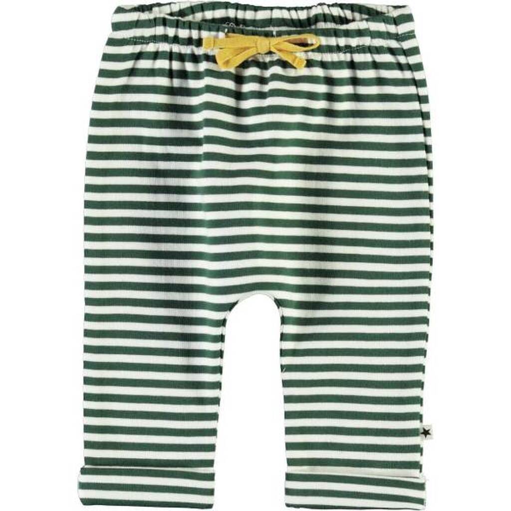 Molo -  Sigurd Bukser - Green Stripe - 80