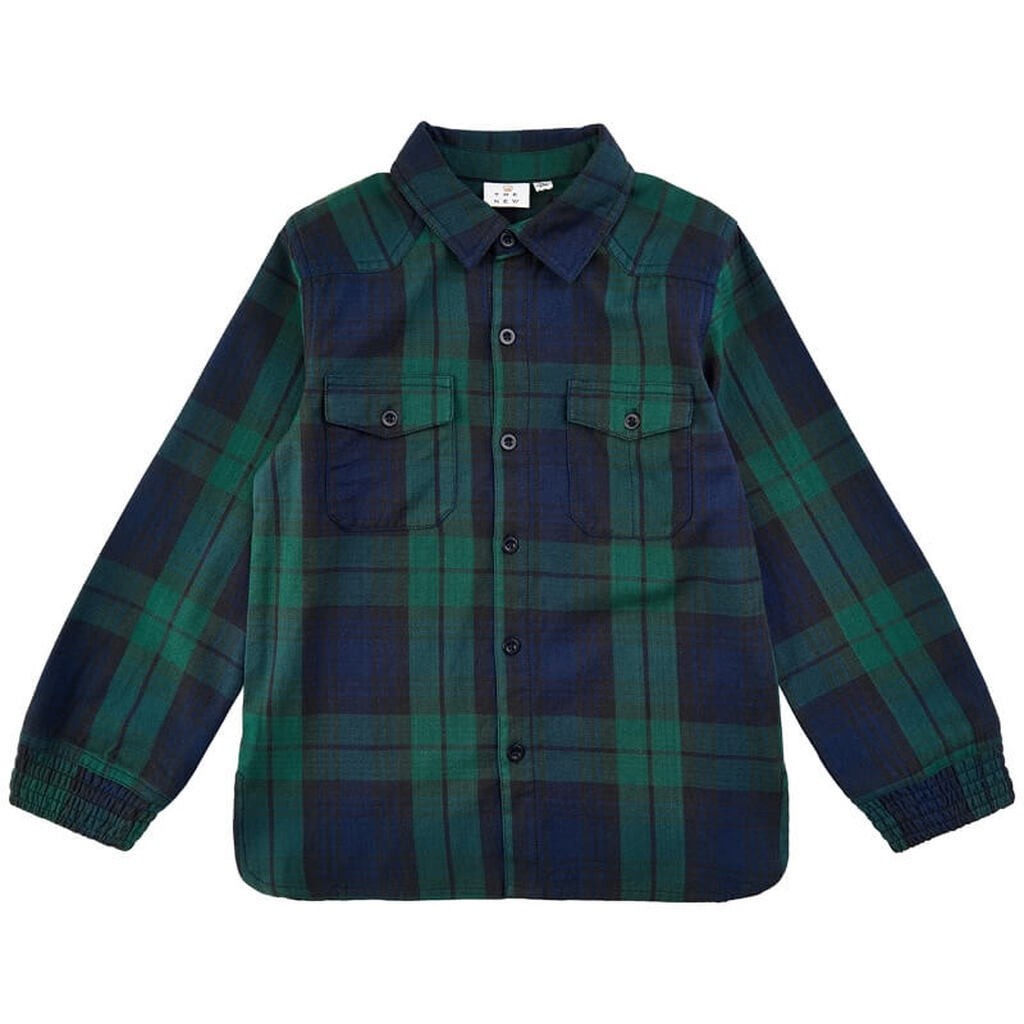 THE NEW - Alain L_S Shirt Skjorte - Navy Blazer - 98/104