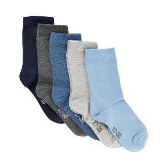 Minymo - Strømper 5-pak - Dark Navy - 31-34