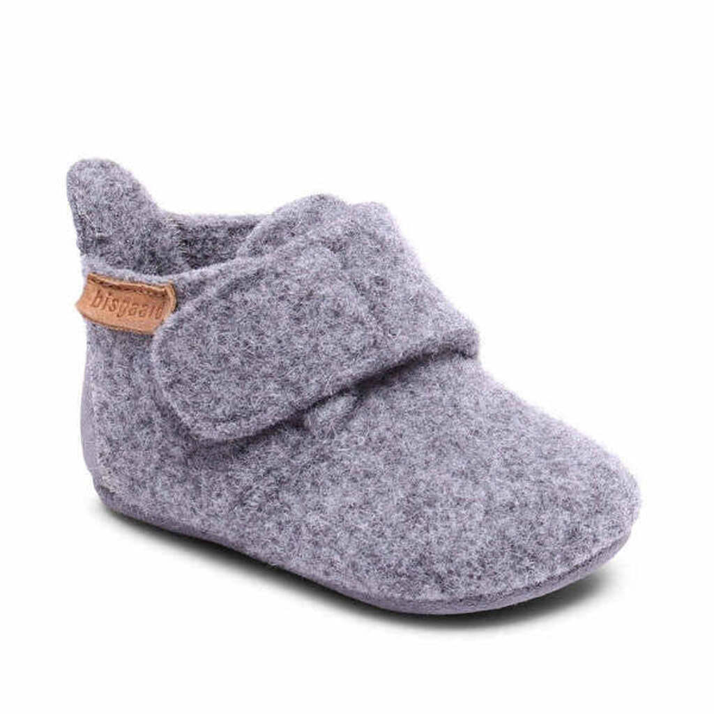 Bisgaard - Uldhjemmesko Wool Star - Grey - 24