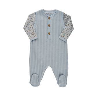 Fixoni -  Heldragt Romper Set - Baby Blue - 50