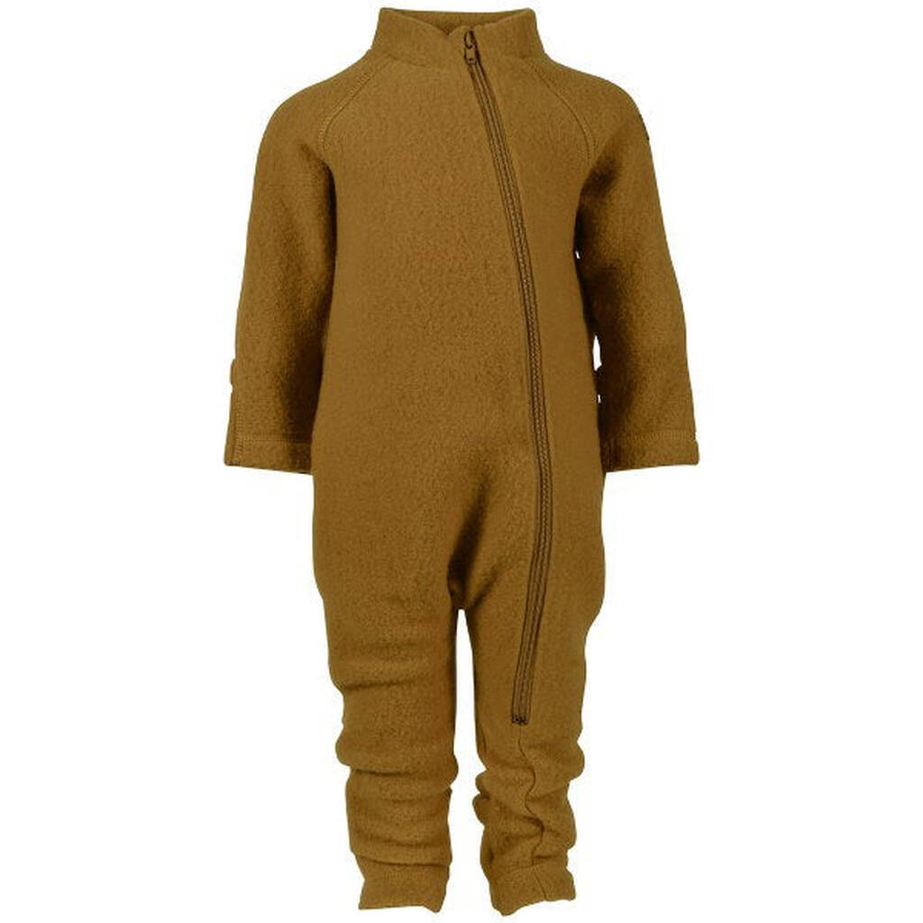 Mikk-Line - Køredragt Wool Baby Suit - Golden Brown - 86