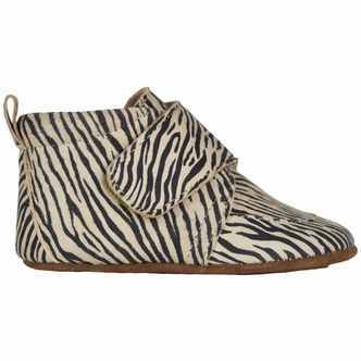 En Fant -  Hjemmesko m. velcro - Zebra - 26