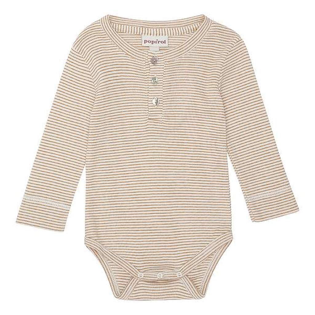 Popirol -  Milo Baby Body - Mustard Stripe - 80/12 mdr.