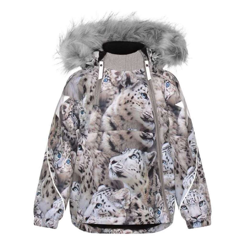 Molo - Vinterjakke Hopla Fur - Snowy Leopards - 92